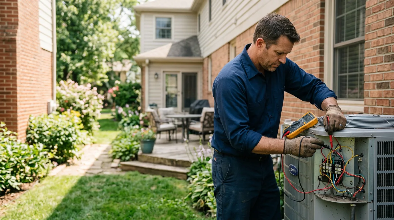 HVAC technician working near Piedmont, KS